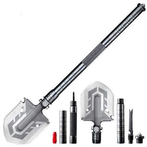 Multifunksjonell sammenleggbar spade